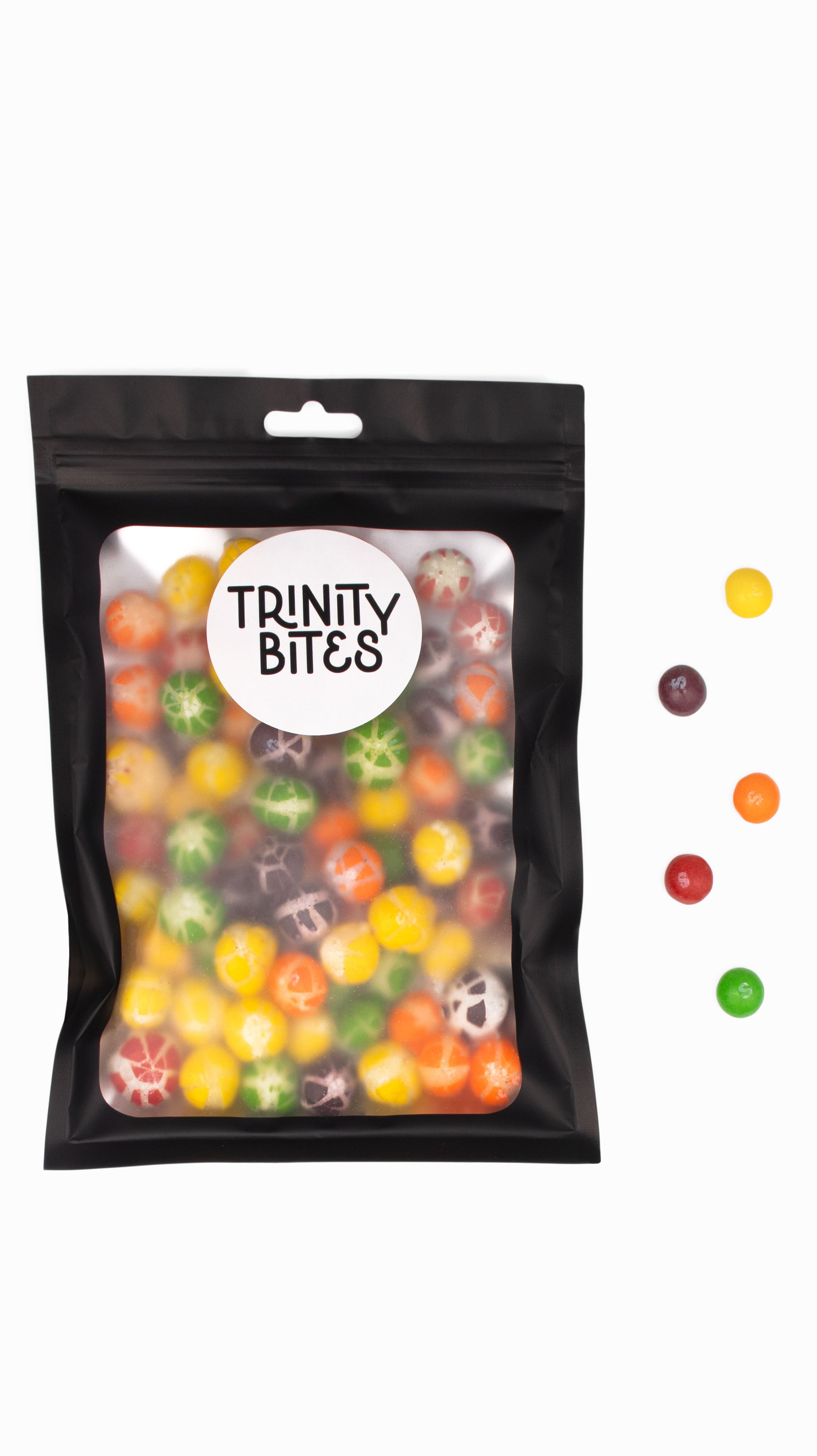 Trinity Candy Trinity Bites Freeze- Dried Rainbow Bursts Candy Lollies