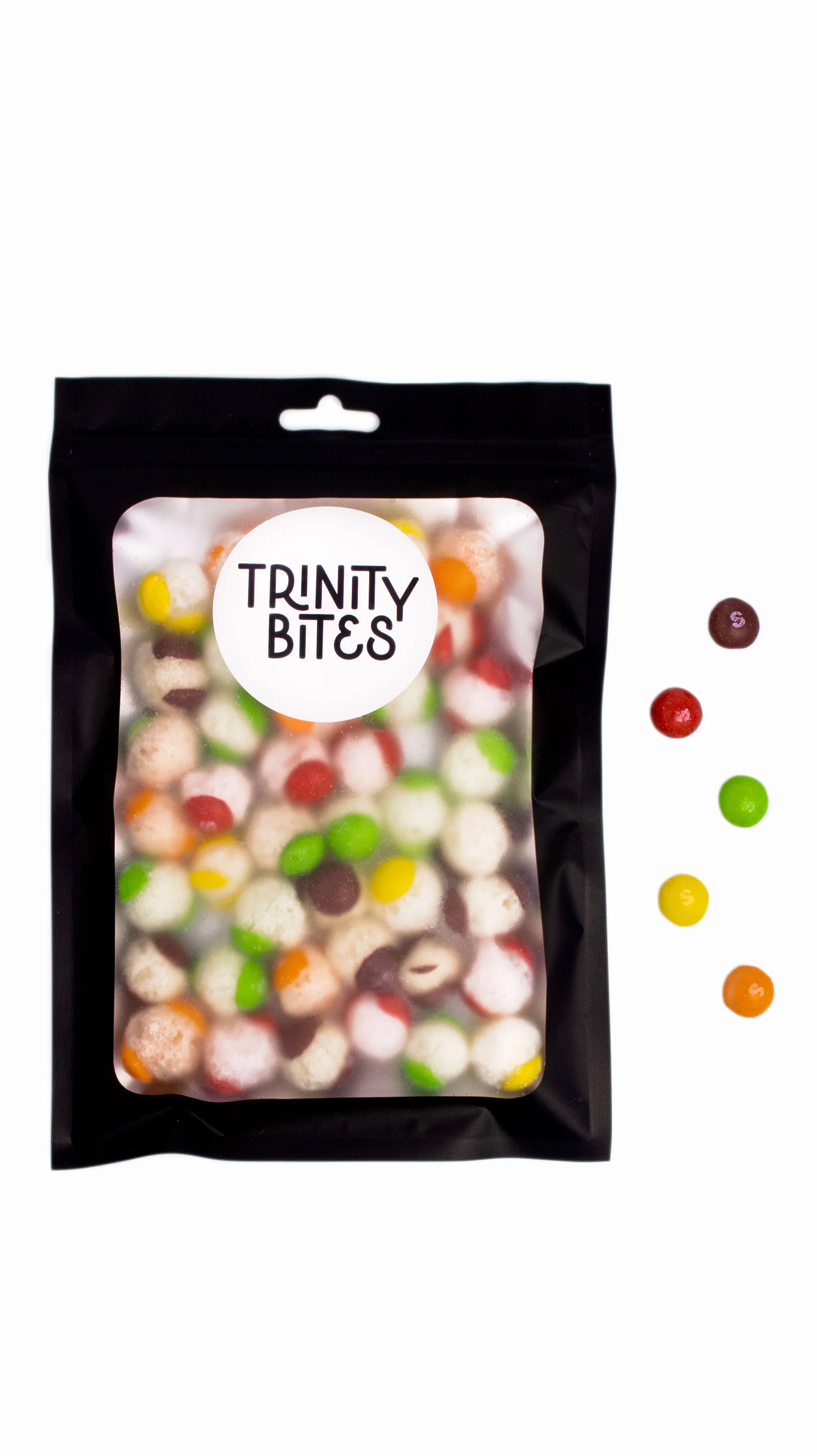 Trinity Candy Trinity Bites Freeze- Dried Rainbow Bursts Sours Candy Lollies